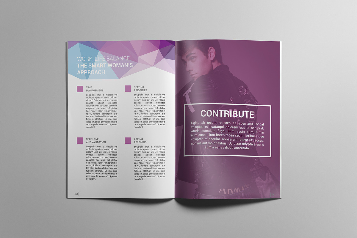 Indesign Magazine Template, a Magazine Template by BoriesBechker (Photo 6 of 19)