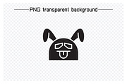 Cute Rabbit Emoticons Set, a Solid Icon by Designfour (Thumbnail 4 of 7)