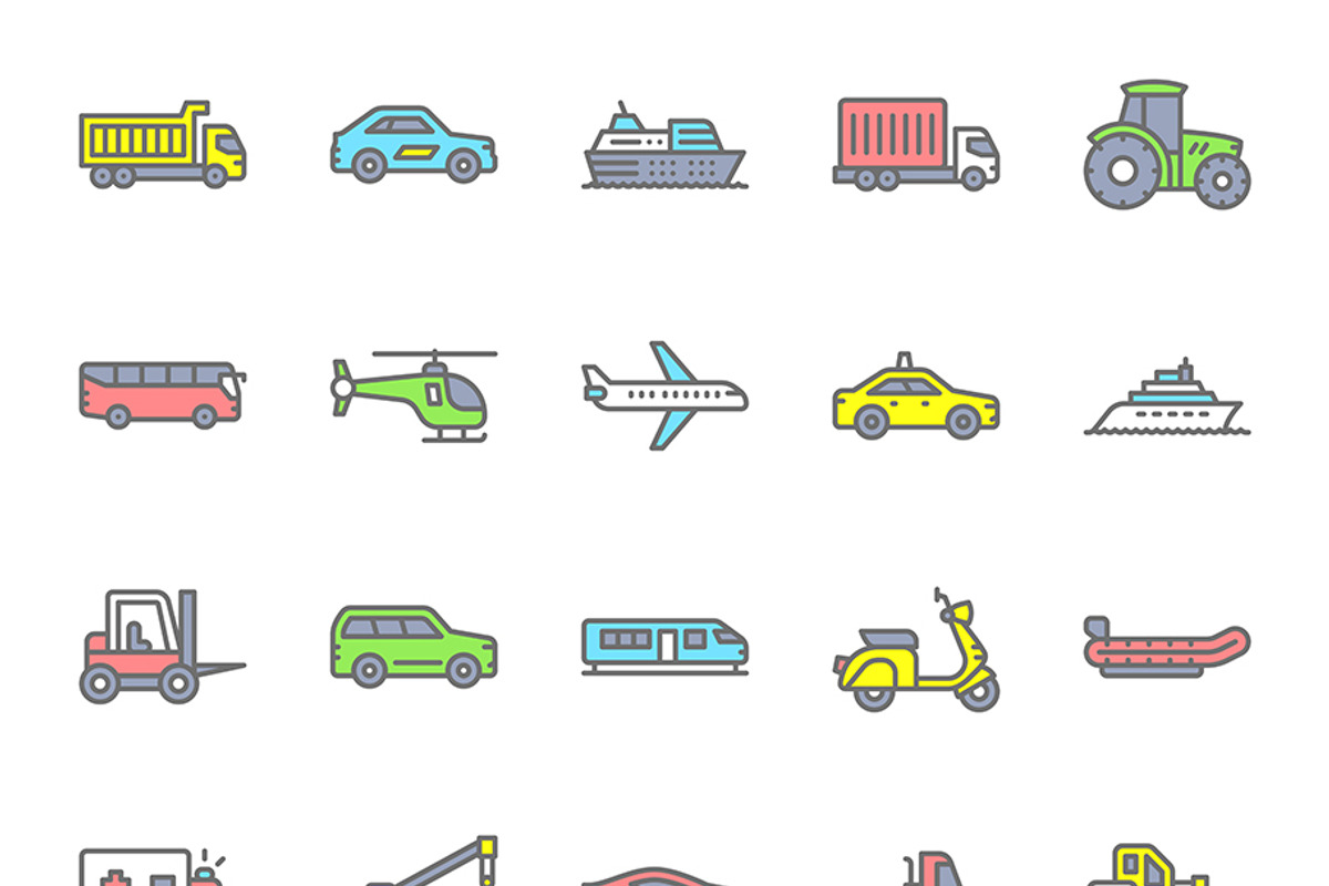 Vehicle Icons, a Duotone Icon by Jaruka (Photo 4 of 4)