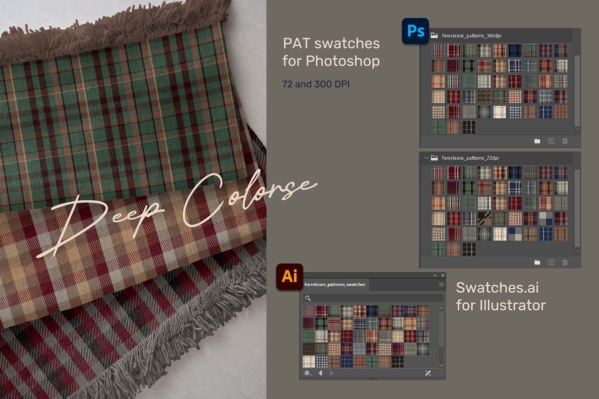 48 Plaid & Tartan Patterns, a Pattern Graphic by IuliiaSavko (Photo 4 of 13)