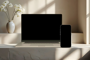 Canva Device Mockup Template, a Device Mockup by Creatif Foundry