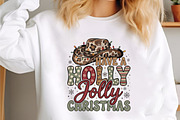 Western Leopard Holly Jolly Christma, a Seasonal Illustration by designcity5 (Thumbnail 2 of 4)
