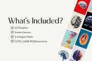 Artistic Human Brain Graphics, an Object Graphic by HipFonts (Thumbnail 5 of 10)