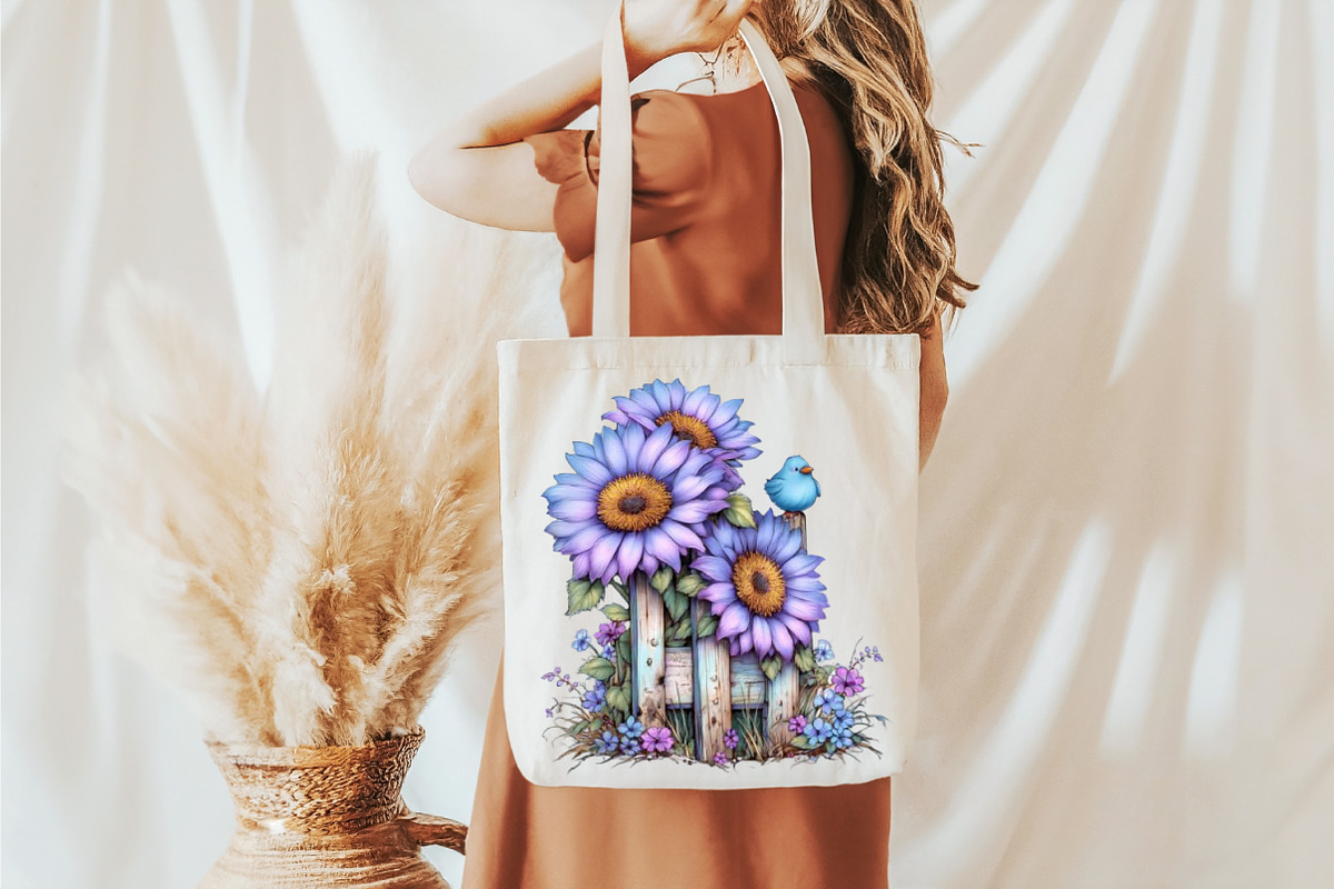 Spring Flower Fence Sublimation Clip, an Illustration by designcity5 (Photo 5 of 5)