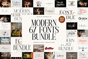 The Modern Font Bundle | 67 Fonts, a Serif Font by Typoraith Co (Thumbnail 1 of 5)