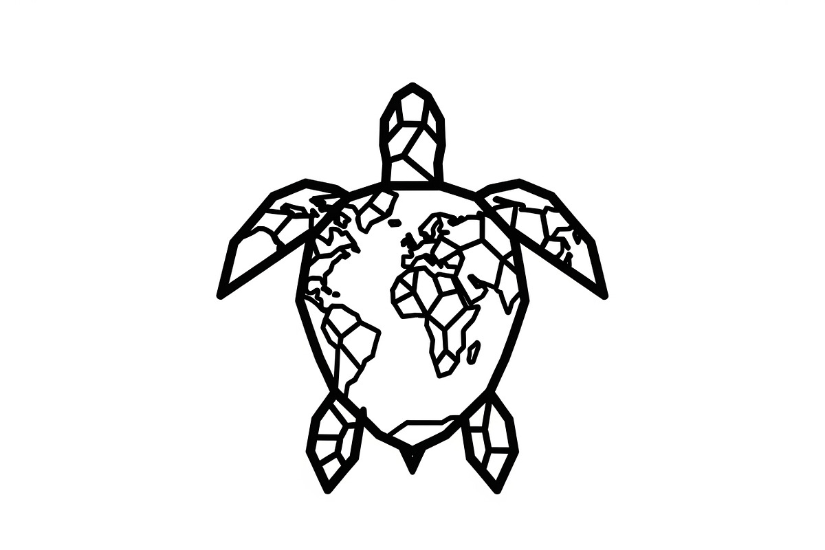 World Map Sea Turtle Bundle, an Illustration by Gaye Art (Photo 9 of 31)