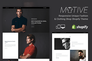 Motive Clothing Shop Shopify Theme, a Shopify Template by ThemeTidy Shopify Agency