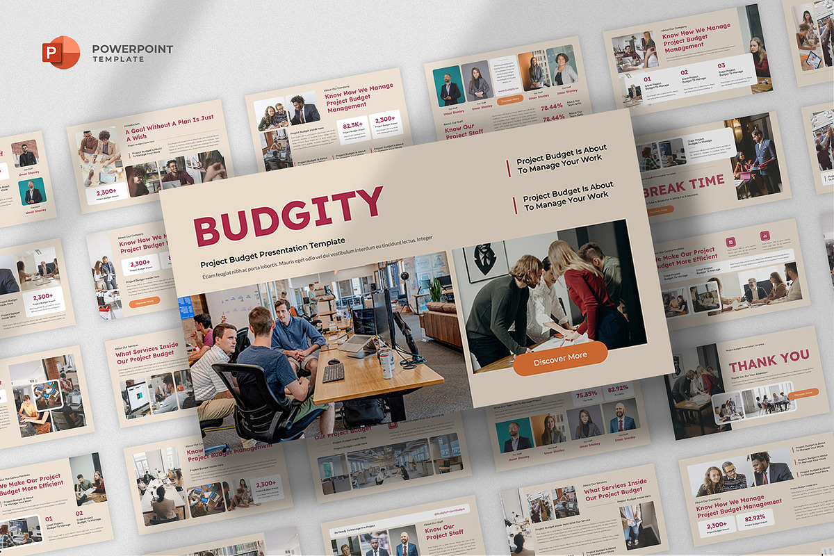 Project Budget Finance Powerpoint, a Presentation Template by fluffstudio (Photo 1 of 4)
