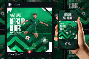 Social Media Instagram Post Mockup, an Advertising Mockup by iHemalaya