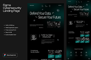 Figma Cybersecurity Landing Page, a Templates & Theme by Musara (Thumbnail 1 of 5)