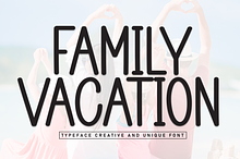 Family Vacation | Script Font