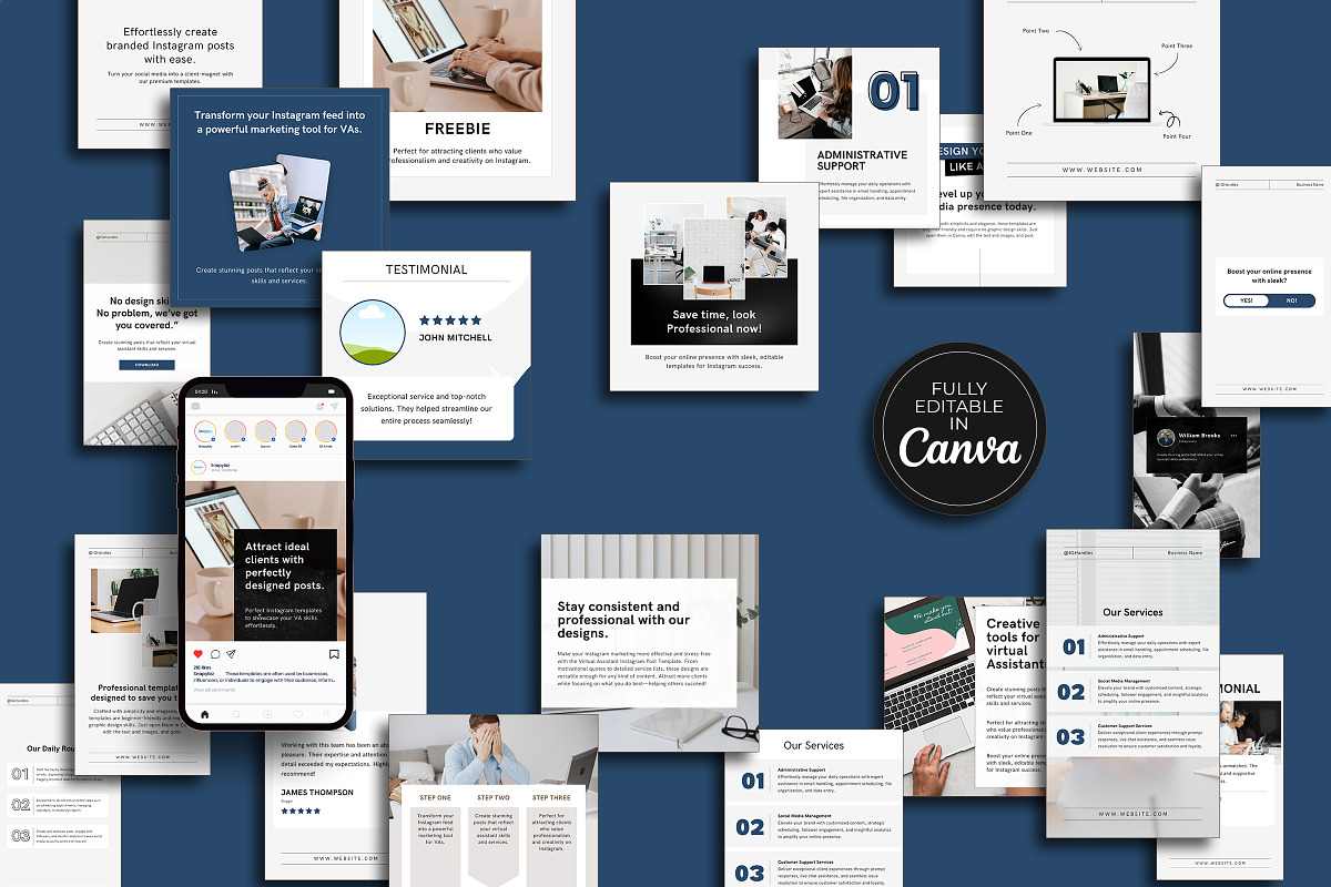 Virtual Assistant SocialMedia Bundle preview 5