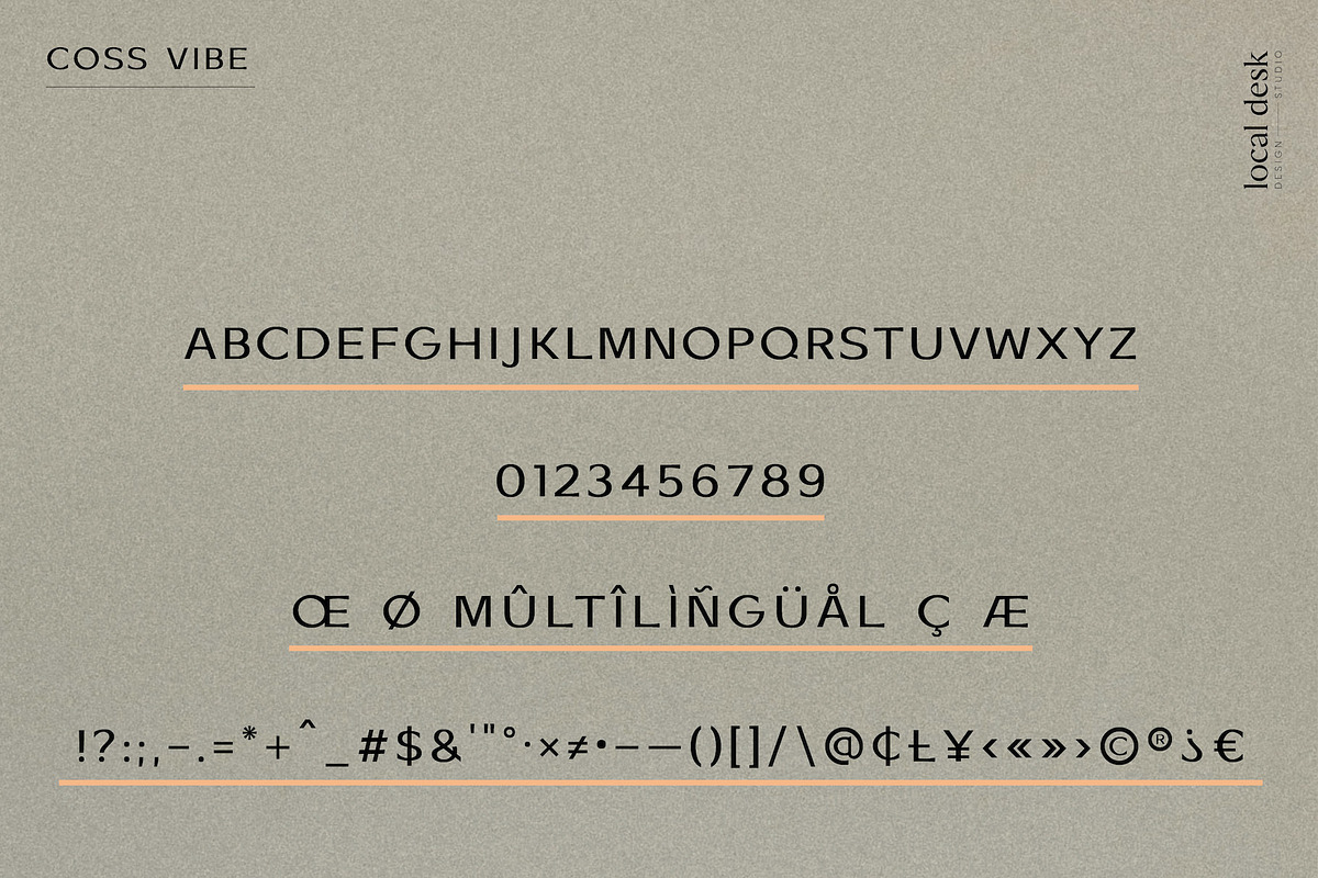 COSS – Modern & Stylish Sans, a Sans Serif Font by Local Desk Designstudio (Photo 13 of 22)