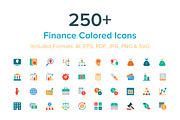 250+ Finance Colored Icons, a Solid Icon by Creative Stall (Thumbnail 1 of 4)