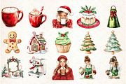 Christmas Coffee Core Clipart, an Illustration by Libby Wishes (Thumbnail 2 of 6)