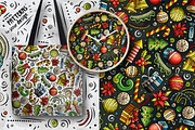 7 New Year Cartoon Seamless Patterns, a Pattern Graphic by BALABOLKA (Thumbnail 4 of 8)
