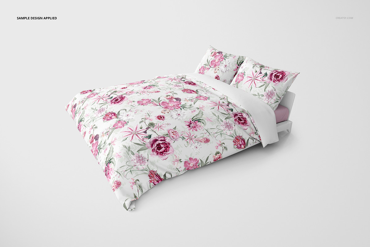 Bedding Mockup Set - Duvet & Pillows, a Household Mockup by creatsy2 (Photo 4 of 9)
