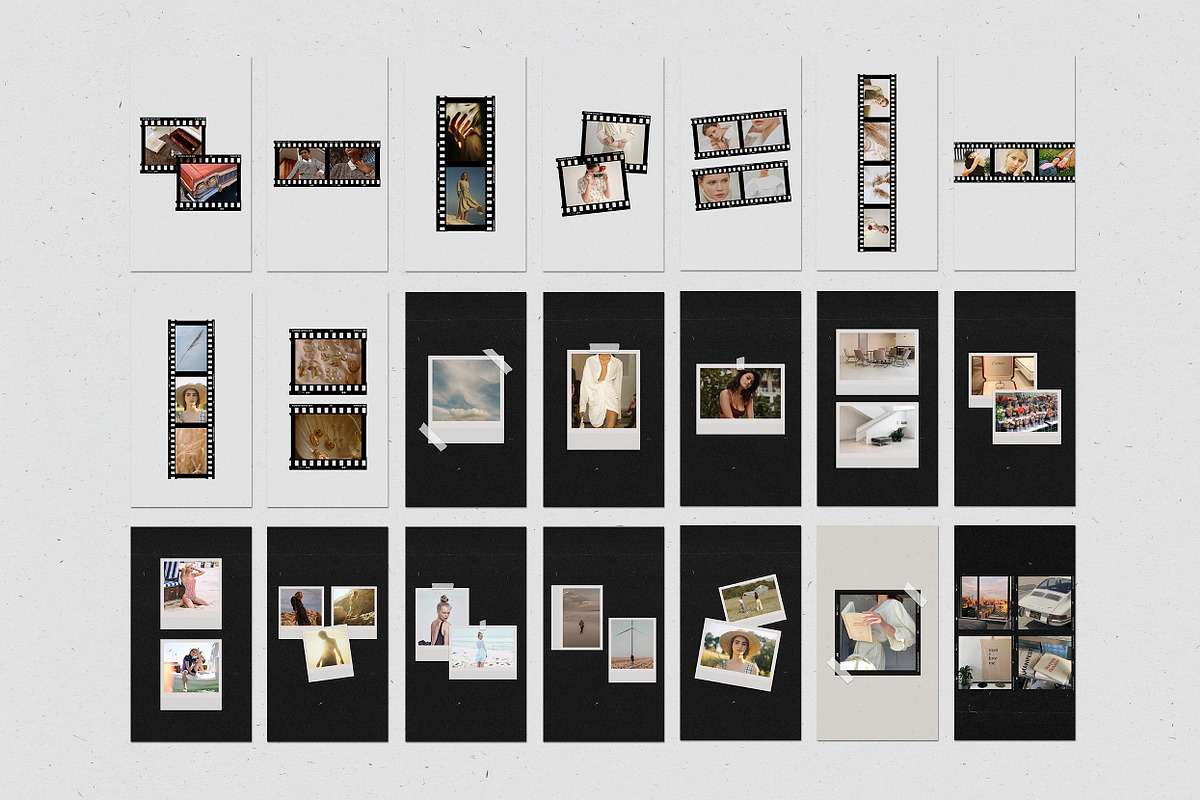 200 Film Frames & Instant Templates, a Social Media Template by Feel This (Photo 27 of 32)