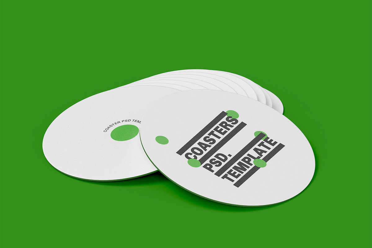 3d Circular Coasters Mockup, a Product Mockup by The Rose Project (Photo 2 of 3)