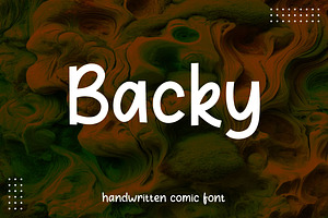 Backy - Clean Comic Font, a Sans Serif Font by Mightyfire