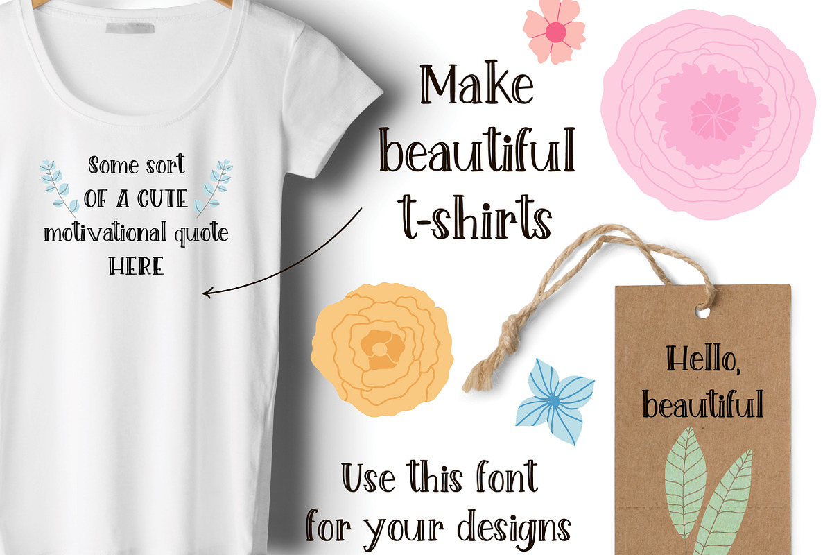Lovely Creature. Cute Serif Font. preview 2