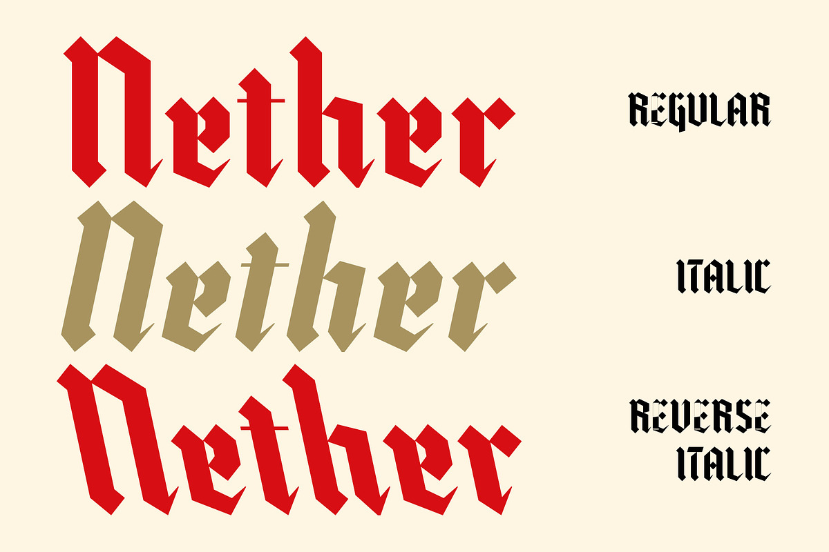 CS Nelson – Gothic Font, a Serif Font by Craft Supply Co. (Photo 3 of 8)