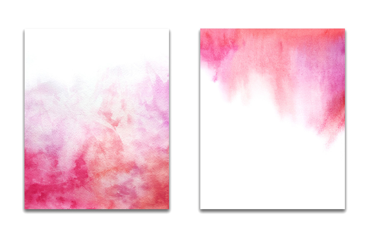 red watercolor ombre backgrounds, a Texture Graphic by GraphicRain (Photo 2 of 5)