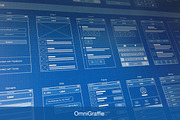 iOS7 Clear Pro (OmniGraffle Stencil), an iPhone Mockup by pypple (Thumbnail 1 of 5)
