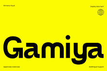 Gamiya – Display Sans Serif Font