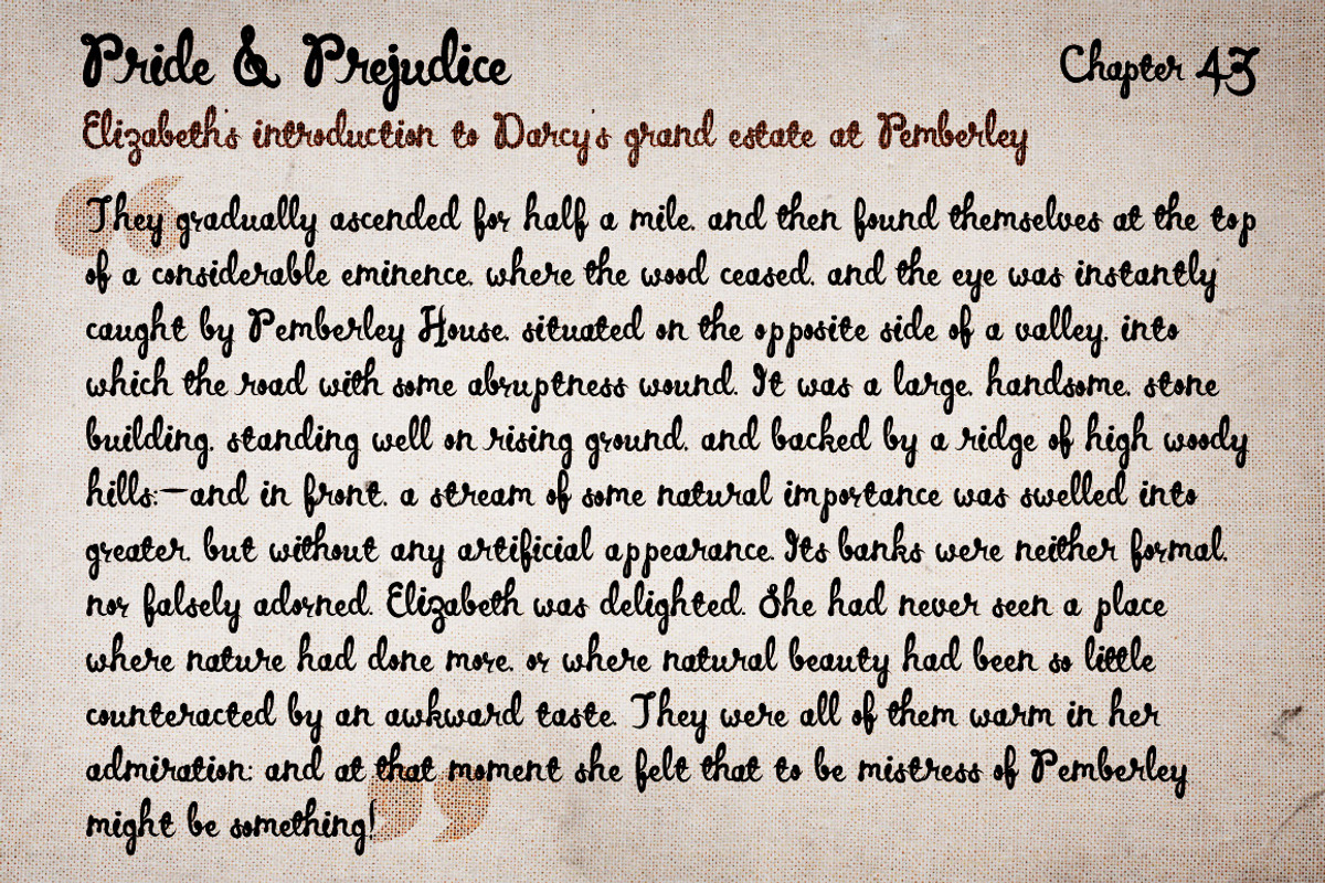 Elizabeth Script preview 7
