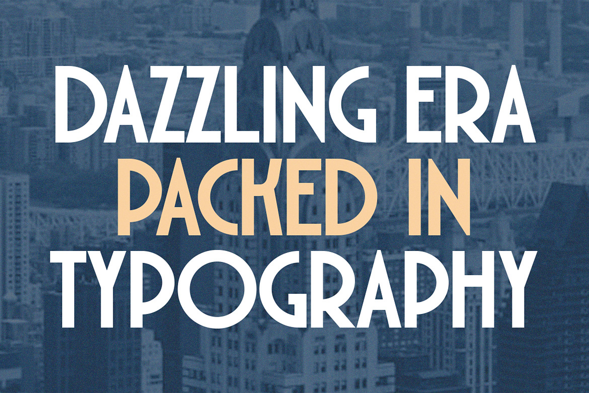 Decort - Art Deco Display Font, a Sans Serif Font by Pekotype (Photo 5 of 15)