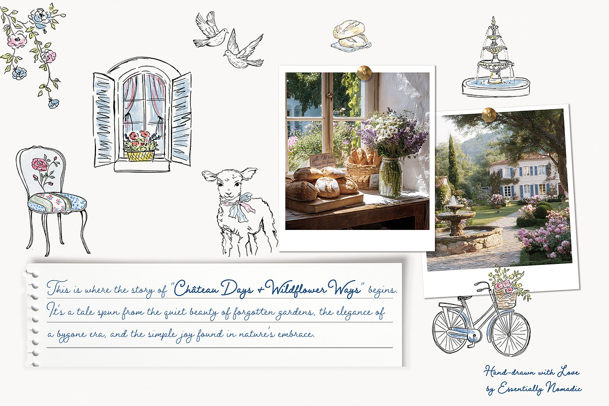 French Summer Whimsical Clipart, an Object Graphic by Essentially Nomadic (Photo 11 of 12)