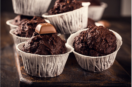 Tasty chocolate banana muffins, a Food & Drink Photo by Iryna Melnyk Photography