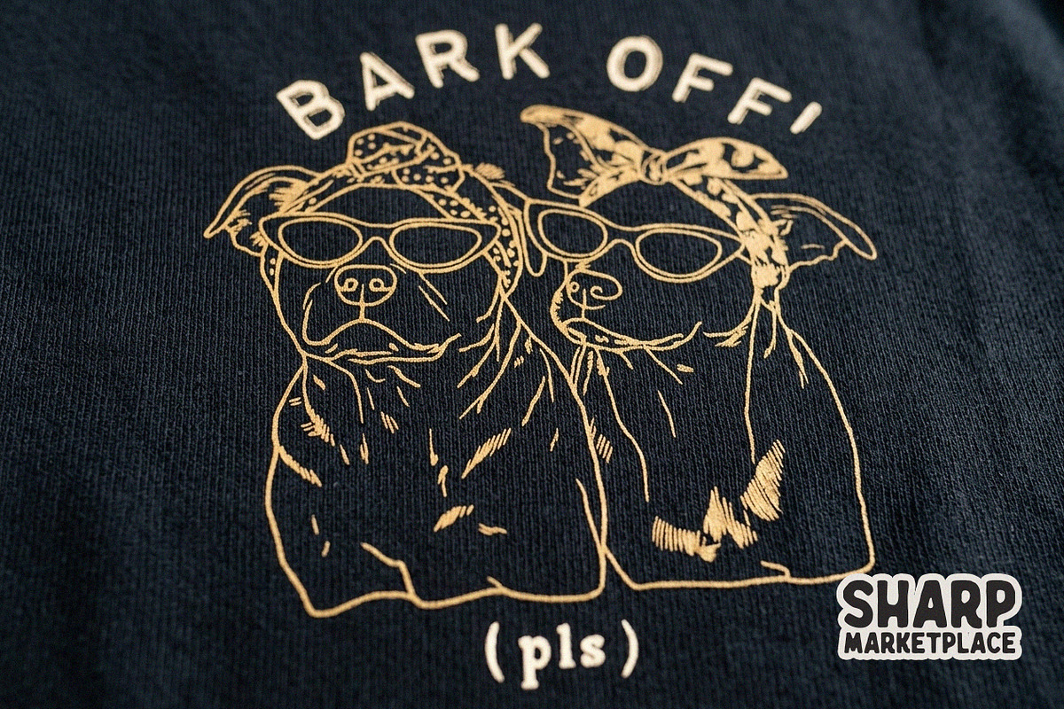 Bark Off! (Pls) Gold Line Art, an Object Graphic by SharpMarketplace (Photo 5 of 5)