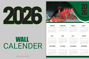 Modern 2026 Annual Calendar Template, a Stationery Template by hkmonir