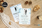 Navy Blue Wedding Invitation Temp, an Invitation Template by Snapybiz (Thumbnail 9 of 10)