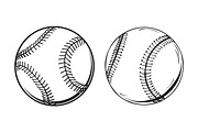 Baseball Ball Vector Set, an Object Graphic by Billah Hub (Thumbnail 1 of 3)
