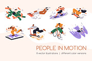 Active people in motion concept set, a Person Illustration by Good Studio (Thumbnail 1 of 17)