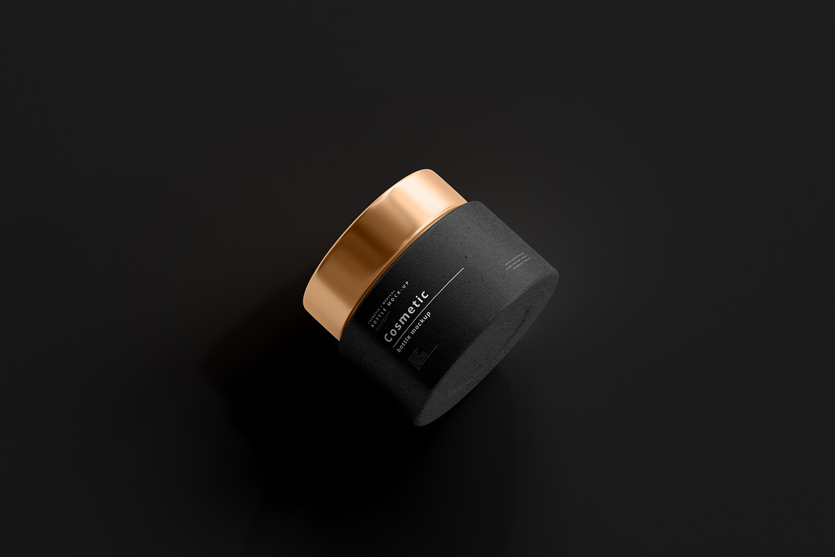 Dark Cosmetic Branding Mockups, a Cups & Container Mockup by pmvch (Photo 63 of 86)