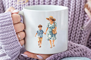 Love Mom Watercolor Clipart, an Illustration by DreamCafeArt (Thumbnail 7 of 8)