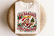 Funny Go Bananas This Christmas PNG, a Seasonal Illustration by CraftArtStudio (Thumbnail 4 of 4)