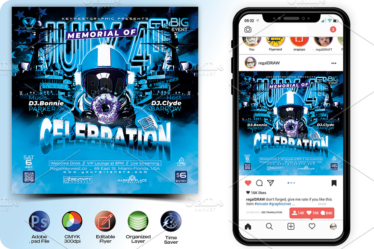 Independence Day Flyer, a Flyer Template by regalDRAW (Photo 2 of 3)