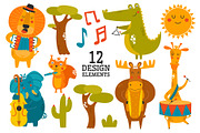 Cute Animals - Music Band, an Animal Illustration by Sumacj (Thumbnail 2 of 6)