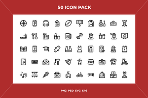 Teenager icons, an Outline Icon by Wencory