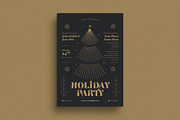 Holiday Gold Christmas Event Flyer, a Flyer Template by Guuver (Thumbnail 2 of 4)