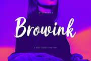 Browink, a Script Font by Gatype (Thumbnail 1 of 15)