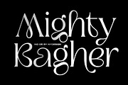 Mighty Bagher, a Font by NYDESIGN (Thumbnail 1 of 9)