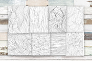 Waves (black and white), a Pattern Graphic by Marina Demidova (Thumbnail 1 of 4)