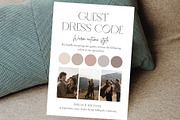 Guest dresscode with photo card, a Stationery Template by EvaTemplates (Thumbnail 2 of 7)