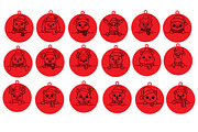 Christmas Animal Ornaments Laser Cut, an Object Graphic by DreamCafeArt (Thumbnail 5 of 8)